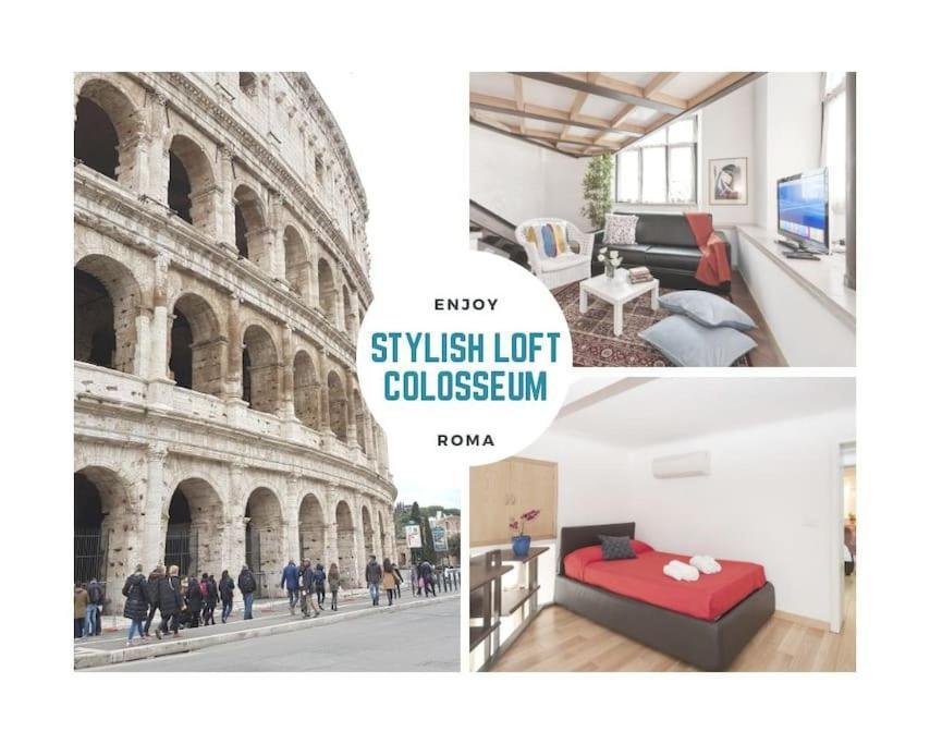 Stylish Loft - Colosseum 4 Min Walk -3 Beds -sleeps Up To 6 People Appartamento Roma